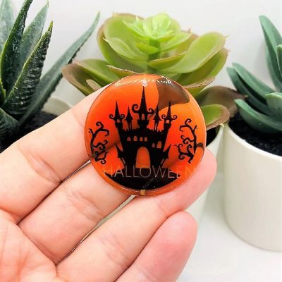4 Pcs Haunted House Halloween Pendant Image 1