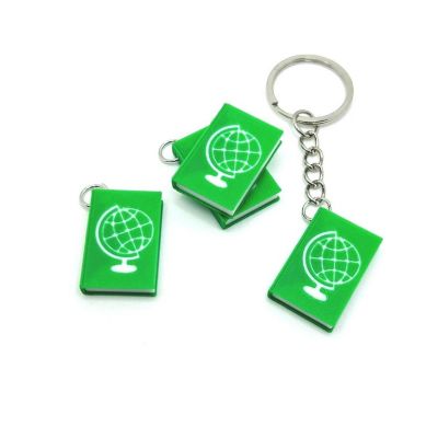 4 Pcs History Teacher Book Keychains Image 1