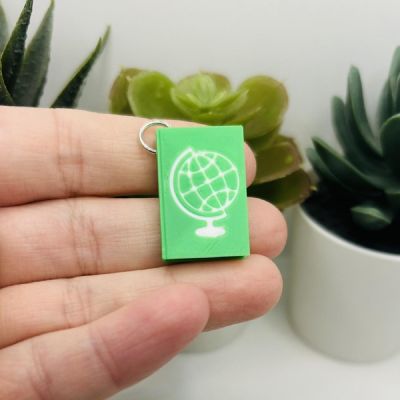 4 Pcs History Teacher Book Keychains Image 1
