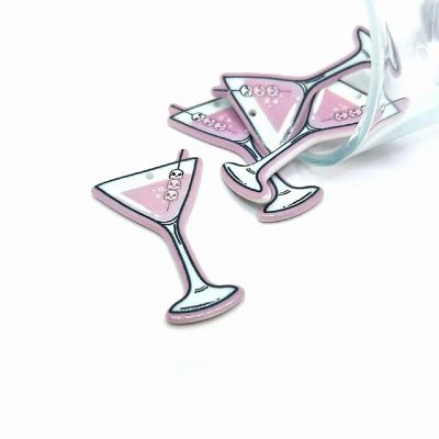 4 Pcs Killer Martini Halloween Charms Image 1