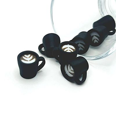 4 Pcs Latte Coffee Cup Charms Image 1