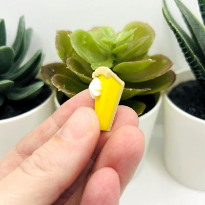 4 Pcs Lemon Meringue Pie Charms Image 3