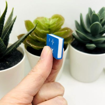 4 Pcs Math Teacher Book Keychains Image 1