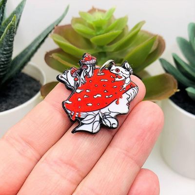 4 Pcs Mushroom Girl Toadstool Charms Image 2