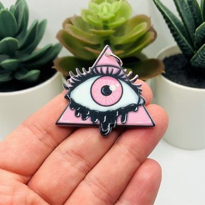 4 Pcs Pink Evil Eye Halloween Charms Image 2