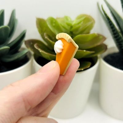 4 Pcs Pumpkin Pie Charms Image 3