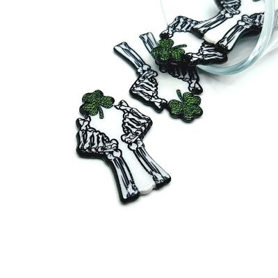 4 Pcs Punk St. Patrick's Day Skeletons Image 1