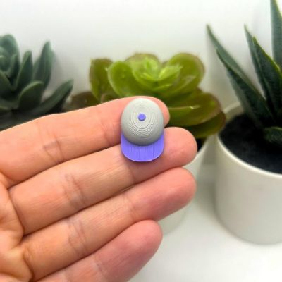 4 Pcs Purple Gray Baseball Hat Charms Image 1