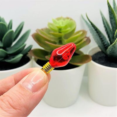 4 Pcs Red Christmas Lightbulb Charms Image 2