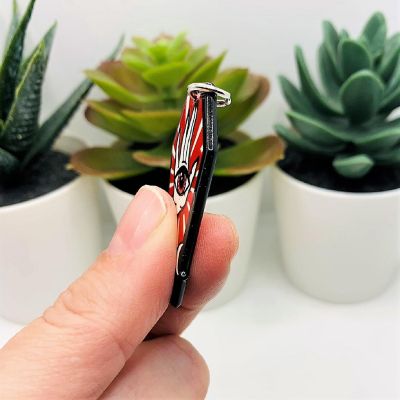 4 Pcs Red Coffin with Seeing Eye Charms Image 2