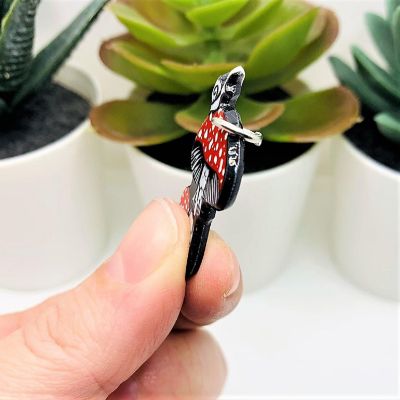 4 Pcs Red Mushroom with Snail Charms Image 2