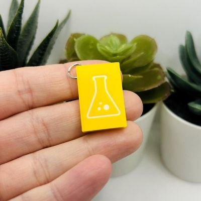 4 Pcs Science Teacher Book Keychains Image 3