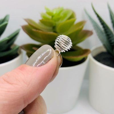 4 Pcs Silver Spiral Lantern Bead Cages Image 2