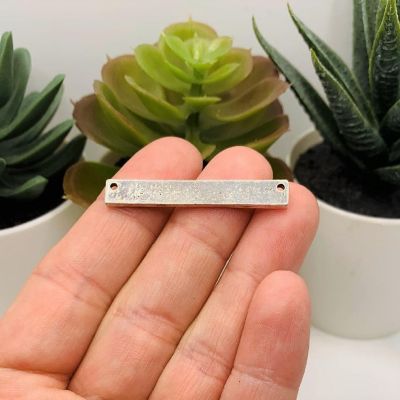 4 Pcs Silver Witch Bar Connectors Image 2