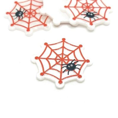 4 Pcs Spider Web Halloween Charms Image 1