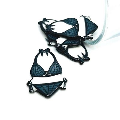 4 Pcs Spooky Bathing Suit Charms Image 1