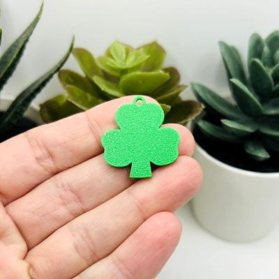 4 Pcs St. Patrick's Day Clover Charms Image 2