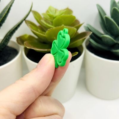 4 Pcs St. Patrick's Day Clover Charms Image 3