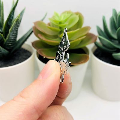 4 Pcs Steel Mushroom Pendants Image 2