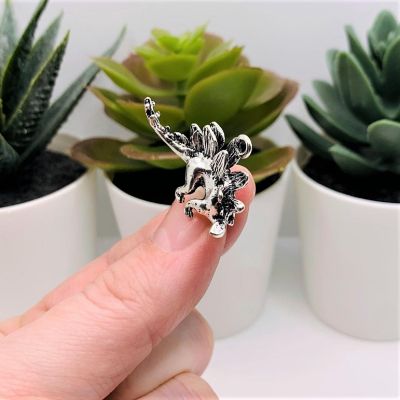 4 Pcs Stegosaurus Dinosaur Charms Image 1