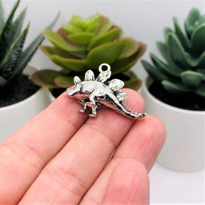 4 Pcs Stegosaurus Dinosaur Charms Image 2
