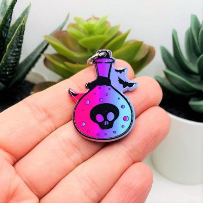 4 Pcs Valentine's Day Bottle Charms Image 1
