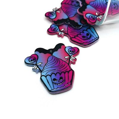 4 Pcs Valentine's Day Cupcake Charms Image 1