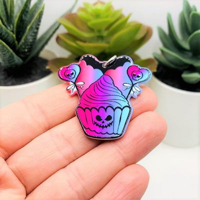 4 Pcs Valentine's Day Cupcake Charms Image 1