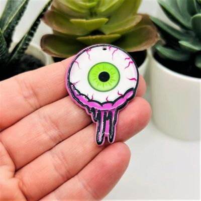 4 Pcs Zombie Eyeball Pendants Image 2