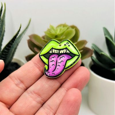 4 Pcs Zombie Mouth Pendants Image 1