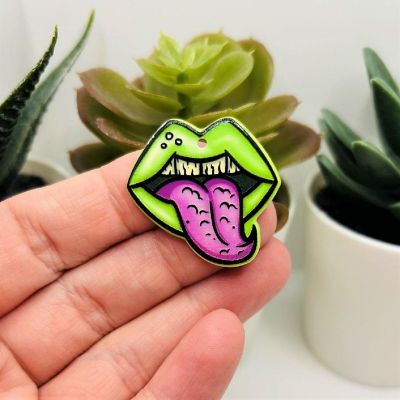 4 Pcs Zombie Mouth Pendants Image 2