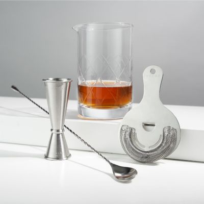 4-Piece Stainless Steel Mixologist Barware Set Image 1