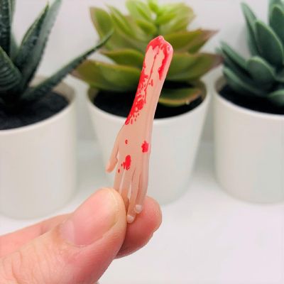 4 Pieces Acrylic Severed Arm Limb Charm Image 3