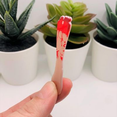 4 Pieces Acrylic Severed Leg Limb Charm Image 3