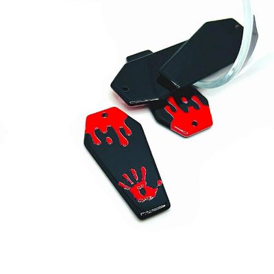 4 Pieces Black Coffin Charms Image 1
