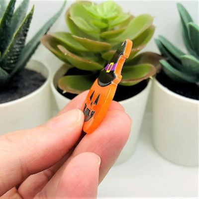 4 Pieces Pumpkin Witch Pendants Image 3