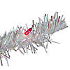 4' Pre-lit White Iridescent Pine Artificial Christmas Tree - Pink Lights Image 3