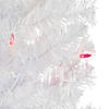 4' Pre-Lit Woodbury White Pine Slim Artificial Christmas Tree  Pink Lights Image 2