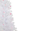 4' Pre-Lit Woodbury White Pine Slim Artificial Christmas Tree  Pink Lights Image 3