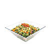 4 qt. Clear Square Plastic Serving Bowls (12 Bowls) Image 1