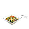 4 qt. Clear Square Plastic Serving Bowls (12 Bowls) Image 2