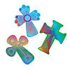 4" Religious Bright Colors Magic Color Scratch Crosses - 24 Pc. Image 1