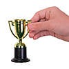 4" Small Goldtone Cup-Style Trophies on Round Black Base - 24 Pc. Image 1