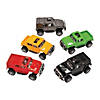 4" SUV Red, Yellow, Green, Gray & Black Pull-Back Car Assortment - 12 Pc. Image 1