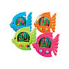 4" Tropical Colors Fish-Shaped Ring Toss Water Game Sets - 12 Pc. Image 1