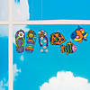 4" Tropical Plastic Suncatchers with Paint Tubes Kit - Makes 24 Image 1