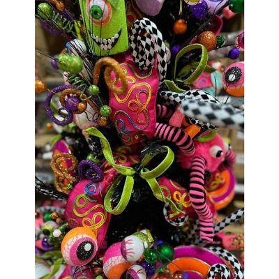 4" Whimsy Ribbon: Fuchsia (10 Yards) Image 3