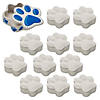 4&quot; x 1 1/2&quot; DIY Unglazed Ceramic Paw Print Boxes &amp;#8211; 12 Pc.  Image 1