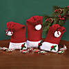 4" x 10" Medium Santa Hat Fleece Drawstring Treat Bags - 12 Pc. Image 2