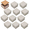 4&quot; x 2 1/2&quot; DIY Unglazed Ceramic Smiling S'more Boxes &amp;#8211; 12 Pc.  Image 1